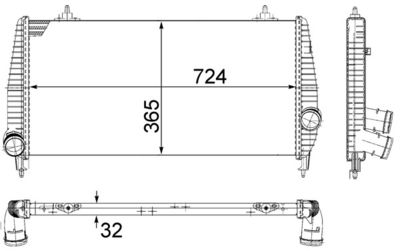 INTERCOOLER COMPRESOR MAHLE CI266000P 1