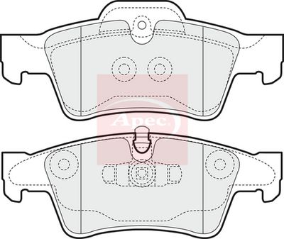 APEC Brake Pad Set, disc brake PAD1440