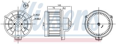 VENTILATOR HABITACLU NISSENS 87615