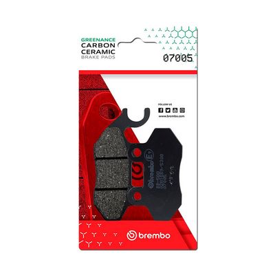 Brake pads Achter/Voor, beoogd gebruik: route, materiaal: organisch-CC, 41/42,9x69,8x8,2mm