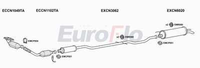 Układ wydechowy EUROFLO CNC5203004B