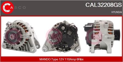 Генератор CASCO CAL32208GS для HYUNDAI GENESIS