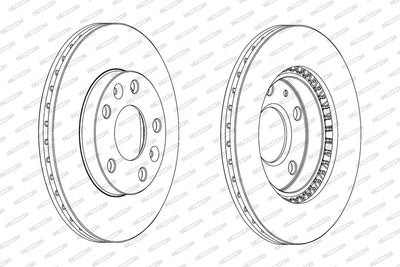 BREMSSCHEIBE FERODO DDF2078C 1