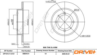 DISC FRANA DR!VE+ DP1010110121 2