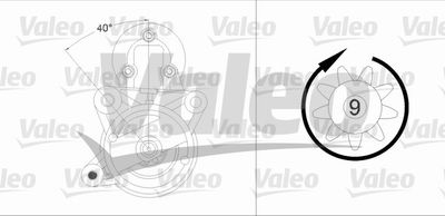 VALEO 458230 Стартер  для FIAT MAREA (Фиат Мареа)