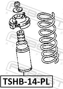 CHIT PROTECTIE PRAF AMORTIZOR FEBEST TSHB14PL 1
