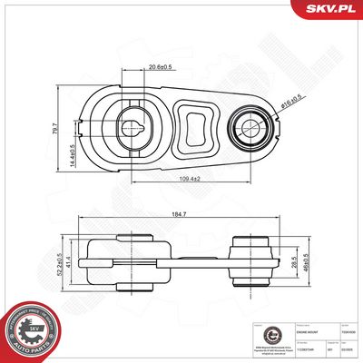 Zavěšení motoru ESEN SKV 75SKV030