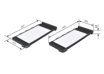 Filter, cabin air 1 987 432 118