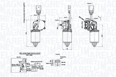 Motor stěračů MAGNETI MARELLI 064053012010