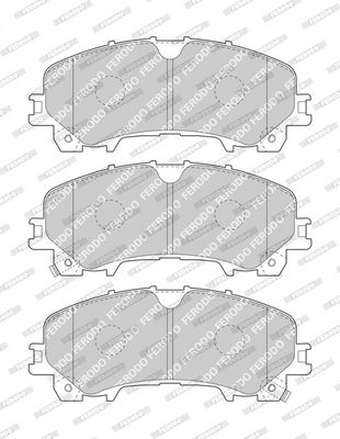 BREMSBELAGSATZ SCHEIBENBREMSE FERODO FDB4998 1