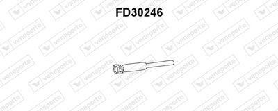 Предглушитель выхлопных газов VENEPORTE FD30246 для FORD SCORPIO
