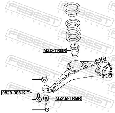 TAMPON CAUCIUC SUSPENSIE FEBEST MZDTRBR 1