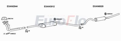 Układ wydechowy EUROFLO ANMON162001D