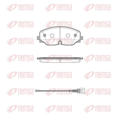 Brake pad set, disc brake
