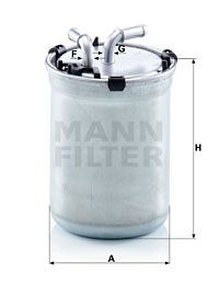 MANN-FILTER WK 823/2 Топливный фильтр  для AUDI A1 (Ауди А1)