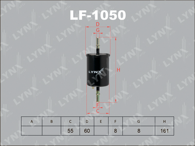 LYNXauto LF-1050 Топливный фильтр  для DAEWOO  (Деу Тоска)