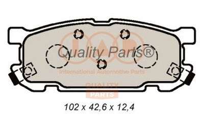 Комплект тормозных колодок, дисковый тормоз IAP QUALITY PARTS 704-11035 для MAZDA MX-5