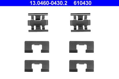 Комплектующие, колодки дискового тормоза ATE 13.0460-0430.2 для HONDA ACCORD