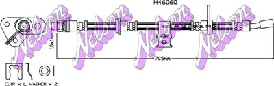 Тормозной шланг KAWE H4606Q для HONDA PRELUDE