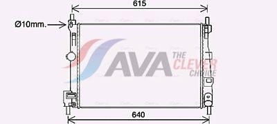 RADIATOR RACIRE MOTOR AVA Clever Choice MZ2295 2
