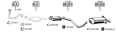 Układ wydechowy ASMET PE081910