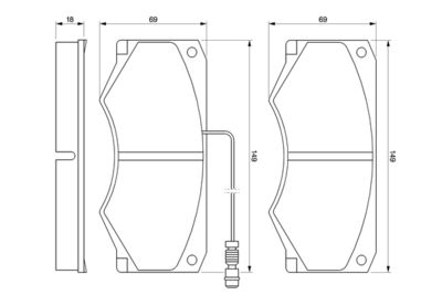 Brake Pad Set, disc brake 0 986 424 176