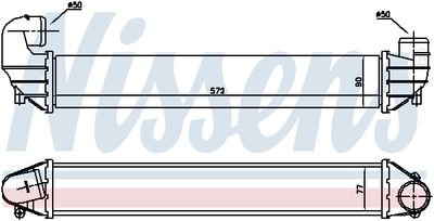 INTERCOOLER COMPRESOR NISSENS 96634 5