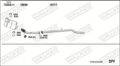 Изпускателна система WALKER VOK033380