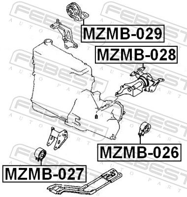 SUPORT MOTOR FEBEST MZMB028 1