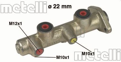 Главный тормозной цилиндр METELLI 05-0167 для FORD TRANSIT
