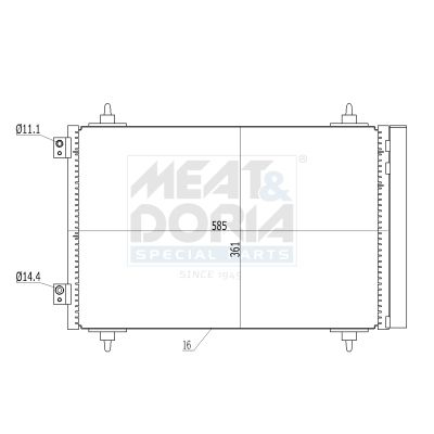 CONDENSATOR CLIMATIZARE MEAT & DORIA 991012