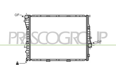 радиатор, охлаждане на двигателя PRASCO BM820R005