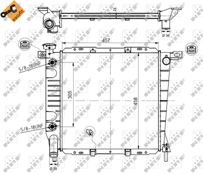 Радиатор, охлаждение двигателя WILMINK GROUP WG1721244 для FORD USA EXPLORER