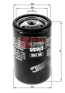 CLEAN-FILTERS DN 256 Паливний фільтр 
