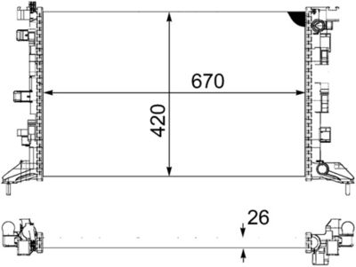 RADIATOR RACIRE MOTOR MAHLE CR897000P