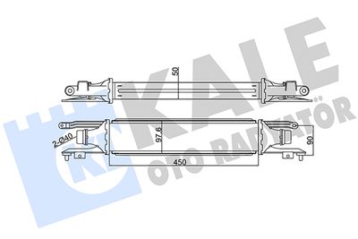 Интеркулер KALE OTO RADYATÖR 345600 для OPEL CORSA