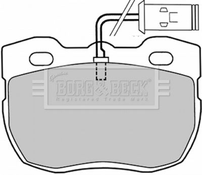 Комплект тормозных колодок, дисковый тормоз BORG & BECK BBP1028 для CARBODIES FX
