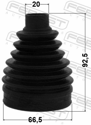 Bellow, drive shaft 0117P-ACA33R