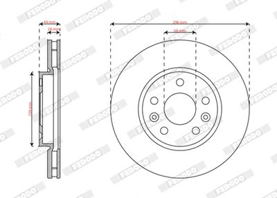 Tarcza hamulcowa FERODO DDF2952C