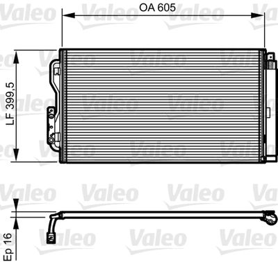 VALEO Condensor, airconditioning (814191)