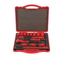 Laser Tools Insulated Socket Set 3/8"D 16pc