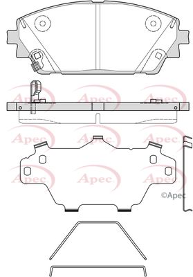 Brake Pad Set APEC PAD2356