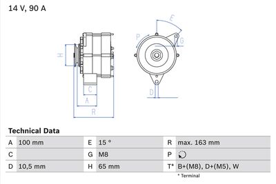 Alternator 0 986 036 790