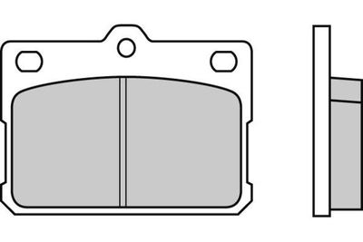 Комплект тормозных колодок, дисковый тормоз E.T.F. 12-0198 для MAZDA 616