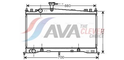 радиатор, охлаждане на двигателя AVA Clever Choice MZ2161
