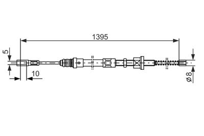 SEILZUG FESTSTELLBREMSE BOSCH 1987477485 4