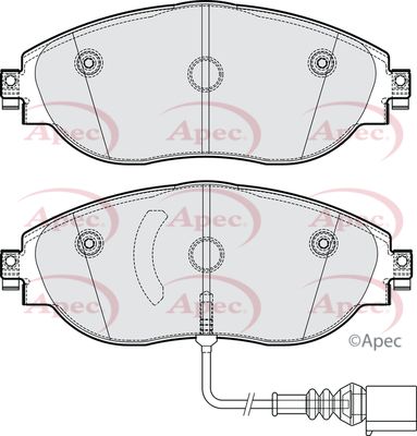 Brake Pad Set APEC PAD2304