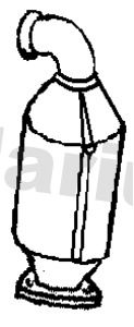 Filtr sadzy / filtr cząstek stałych, układ wydechowy KLARIUS 55562315