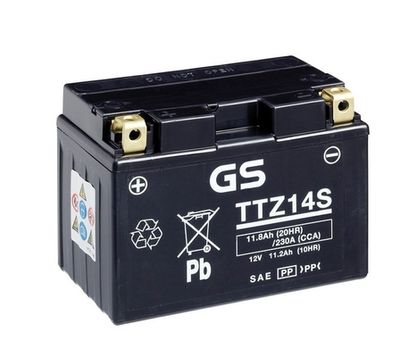 Стартерная аккумуляторная батарея GS GS-TTZ14S для SYM MAXSYM