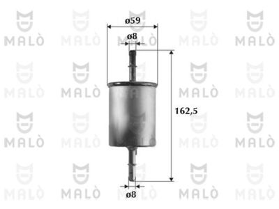 AKRON-MALÒ 1520116 Топливный фильтр  для DAEWOO REZZO (Деу Реззо)